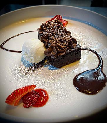 The Enniskillen Hotel | Enniskillen | chocolate brownie at wildes